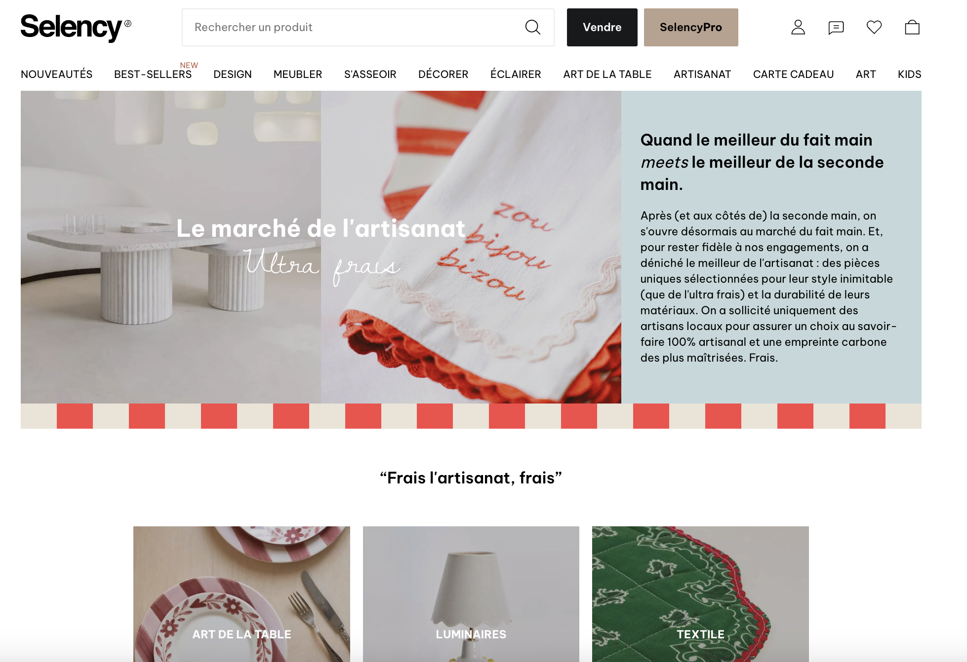 Selency Artisanat brocante en ligne